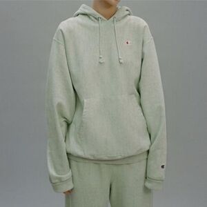 Champion Reverse Weave Mint Green Hoodie